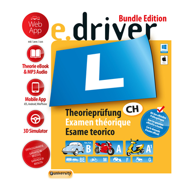 SMARTDRIVER e.driver Web App Bundle 978-3-908493-67-9 Fahrschule (D/F/I)