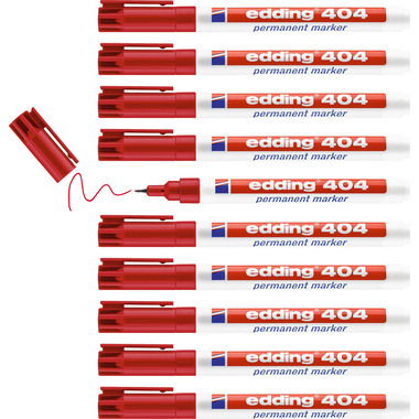 EDDING Marqueur permanent 404 404-2 rouge