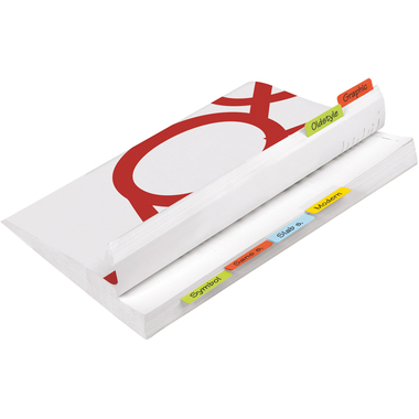 3L Registertabs 12x40mm 10532 PET ass. 24 pcs.