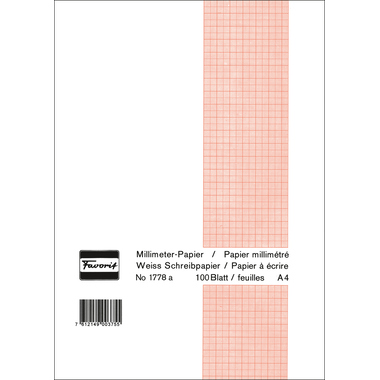 FAVORIT Block A4 1778 A weiss, 80g 100 Blatt