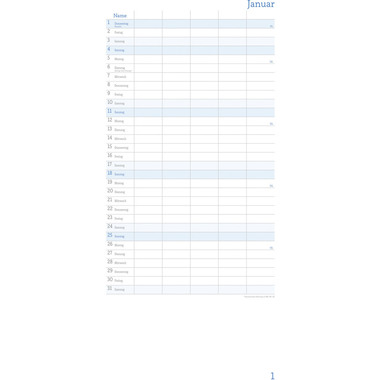HEYE Familienpl.Selbstgestalt. 2026 20527+26 1M/1S DE 5 Spalten 21x45cm