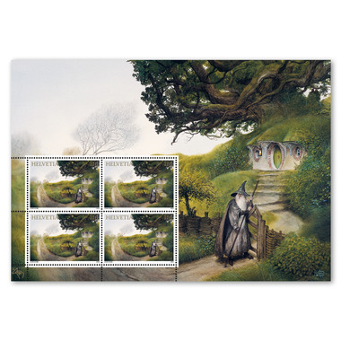 Stamps CHF 1.10 «Gandalf», Special sheet with 4 stamps