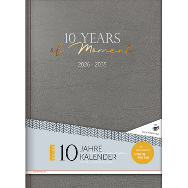 RIDOIDE 10 Jahresagenda 2026-2035 7022404016.26 1T/1S grau DE 21x29.1cm