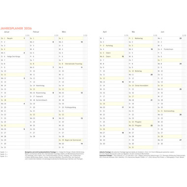 HEYE Lady Tagebuch/Kalender 2026 1410+26 1W/1S DE 15.2x21.5cm