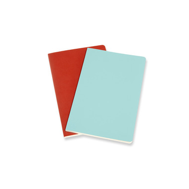 MOLESKINE Notizheft 2x 21x13cm 620527 liniert, korall/marine, 96 S.
