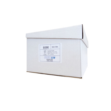 METTLER Couvert ohne Fenster C5 8066 100g,ultraweiss,Kleber 500 St.