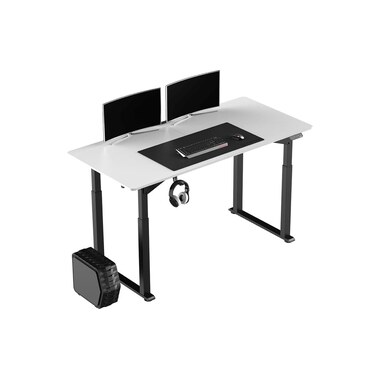 Ultradesk Table de jeu Uplift Noir/Blanc