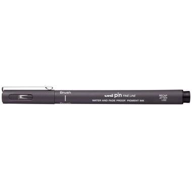 UNI-BALL Fineliner Pin Brush PINBR-200(S) DARK GREY dunkelgrau