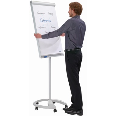 FRANKEN Flipchart Deluxe 67x95cm FC81 Mobil, hellgrau