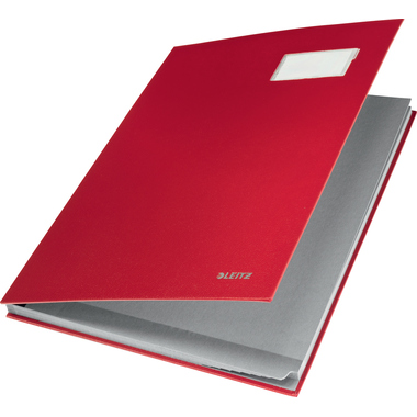 LEITZ Unterschriftsmappen A4 57010025 rot 10 Fächer