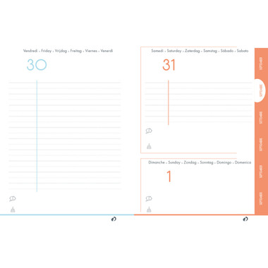 QUO-VADIS Eurotextagenda Leopard 26/27 1282702Q 1T/1S 12M ML 12x17cm