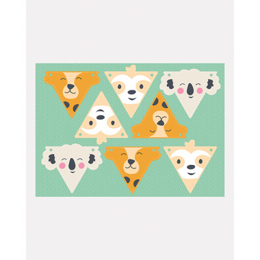 FOLIA Bastelblock Folia 49101 sweet Safari inkl. Anleitung