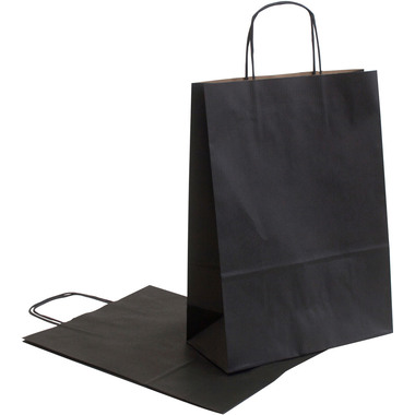 NEUTRAL Sac Allegra noir SDF26-798 Kraft,110g, 26x12x36cm 25 pcs.