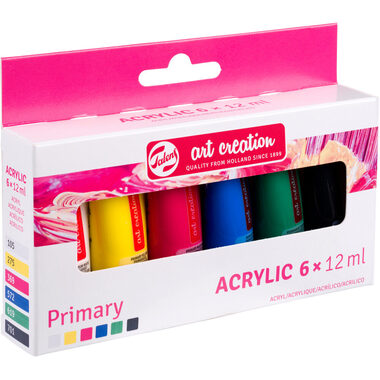 TALENS Acrylfarbe 6x12ml 9021860M Primary