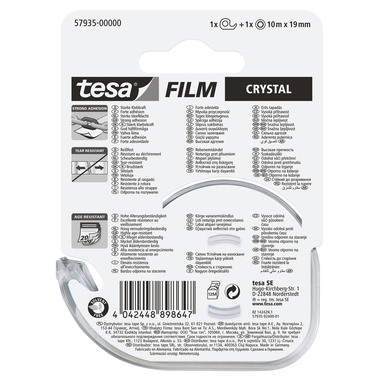 TESA Tape Crystal/Abroller 19mmx10m 579350000 transparent