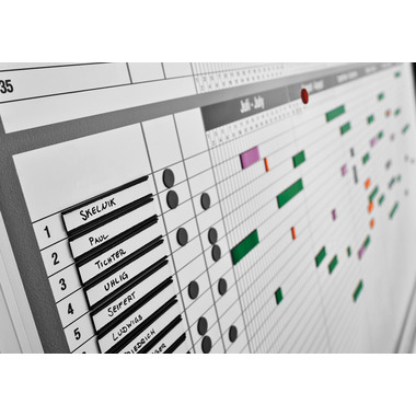 MAGNETOPLAN Planer p. Personale/Progetto 1241212S 12 mese, 35 Pos. 1215x915mm