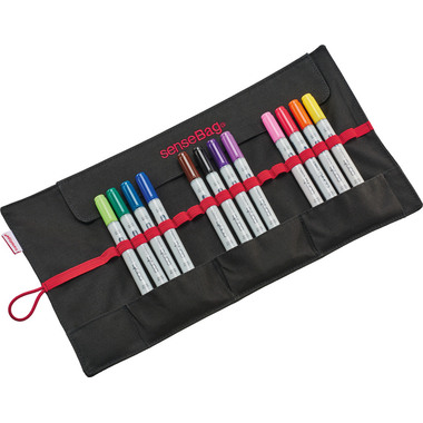 TRANSOTYPE senseBag roll-up pencil case 76012018 noir 375x200mm