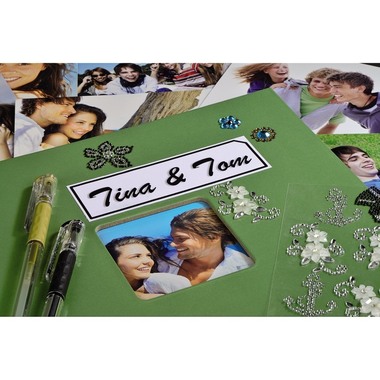 HAMA Album Fine Art 28x24cm 94875 verde mela 25 pagine