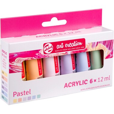 TALENS Peinture acrylique 6x12ml 9021862M Pastel
