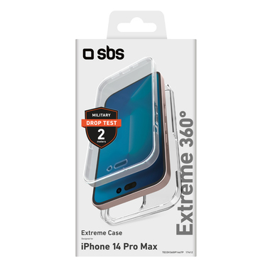 Coque 360° transparente pour iPhone 14 Pro Max