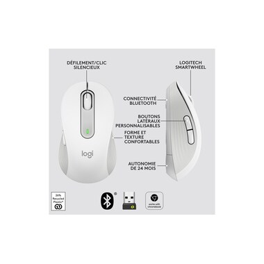 Logitech Mouse Signature M650 Bianco