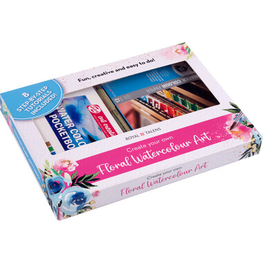 TALENS Set per acquerello 16550001 con motivo floreale