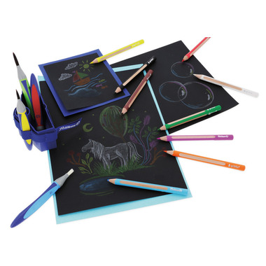 PELIKAN Bloc à dessin & bricolage 101578 noir A4, 160 g/m2