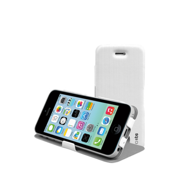 Flip case in portrait format, stand function, thin for iPhone 5C
