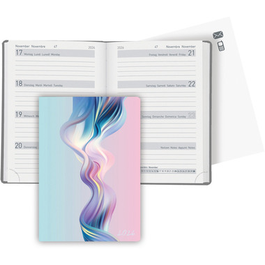 BIELLA Agenda Memento Trend 2026 825413740026U 1S/2P Swirl ML 10.1x14.2cm