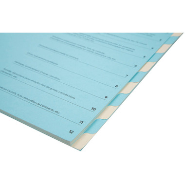 BIELLA Serviette de conf. FR A4 326011291U bleu/beige 320g, 12 pcs.