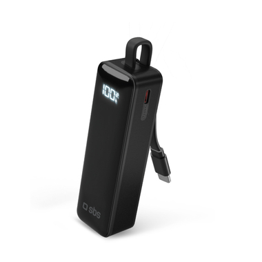 Power bank with integrated USB-C cable | SBS
