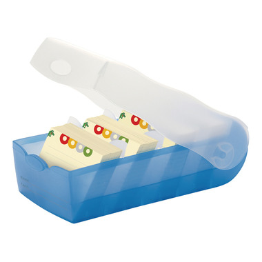 HAN Karteibox Croco A7 997-643 blau 12.1x8.5x24.6cm