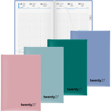 BIELLA Agenda Colorful 7 2027 809707050027U 1S/2P blu ML 14.5x20.5cm