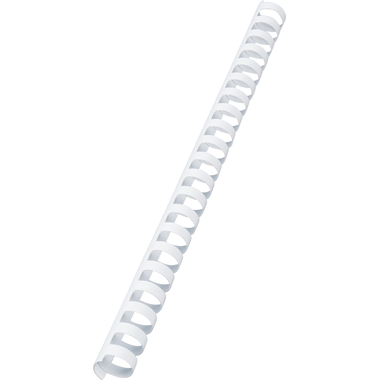 GBC Dorsini rilegafogli 19mm A4 4028611 bianco, 21 anelli 100 pezzi