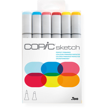 COPIC Marker Sketch 21075661 Set Perfect Primaries,6 Stück