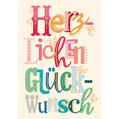 ABC Biglietto d'auguri A4 54018 Congratulazioni