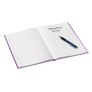 LEITZ Notizbuch WOW A4 46251062 liniert, 90g violett