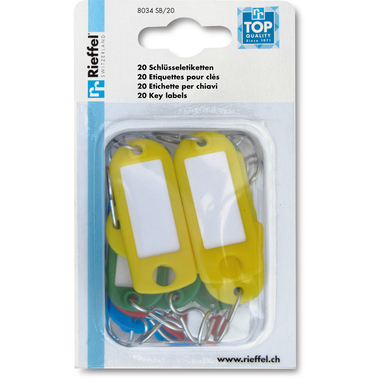 RIEFFEL SWITZERLAND Porte-clé A20974 ass. 20 pcs.