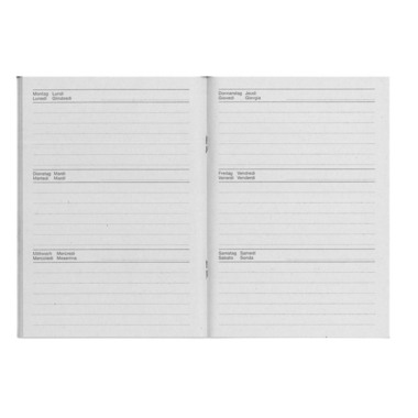 INGOLD-BIWA Quaderno UWS 12,5x17,6cm 02.9644.124 grigio, 80g 1 Jahr