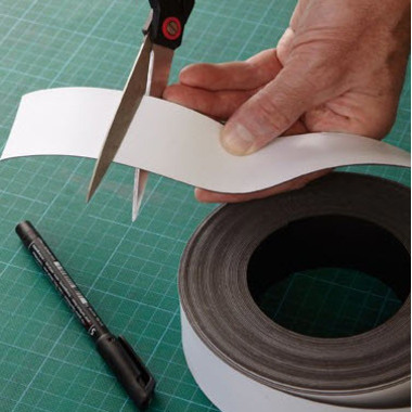 MAGNETOPLAN Bande magnétique 51053330 blanc 30mx30mmx0.6mm