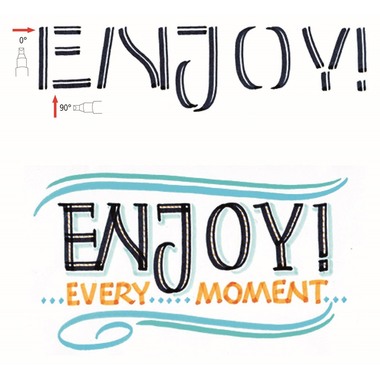 ONLINE Calli Brush Twin 3mm 18605 fresh edition, ass. 5 Stück