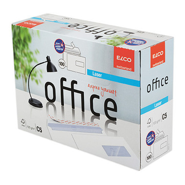 ELCO Enveloppe Laser fenêtre dr. C5 74541.12 100g, blanc 100 pcs.