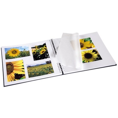 HAMA Spiralalbum Fine Art 36x32cm 2113 grau 25 Blatt, weiss