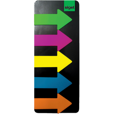 SIGEL Notes 25x45mm HN600 5 couleurs ass. 125 flls.