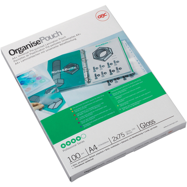 GBC Pelicole per laminazione A4+ 3743156 lucido, 250my (2*125my) 100pez