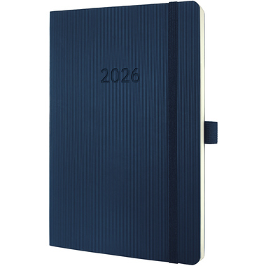 CONCEPTUM Wochenkalender 2026 C2632 1W/2S dunkelblau 13.5x21cm