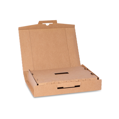 Smartphone mailing packaging with Corrtex insert in brown 339x269x75mm