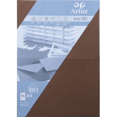 ARTOZ Karten 1001 A5 107392266 220g, braun 5 Blatt