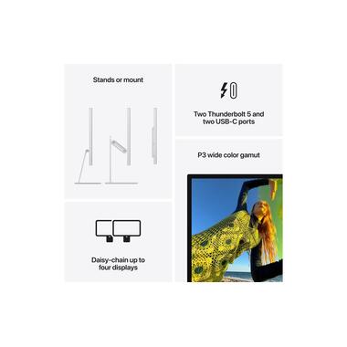 Apple 27" Studio Display (Nanotexturglas, Height/Tilt-Stand)