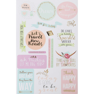 I AM CREATIVE Stickerbook 4087.473 paroles, 5 feuilles